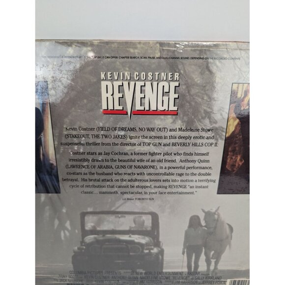Revenge Starring Kevin Costner Laser Disc RCA Columbia Pictures Home Video1990 - Picture 9 of 10